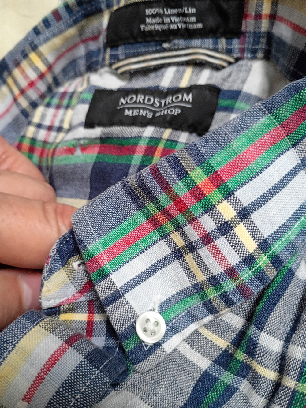 Nordstrom Mens Shop Linen Short Sleeve Shirt